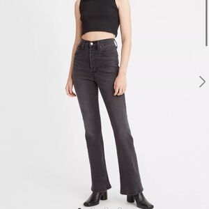 Levi's Ribcage Bootcut High-Rise Jeans Black